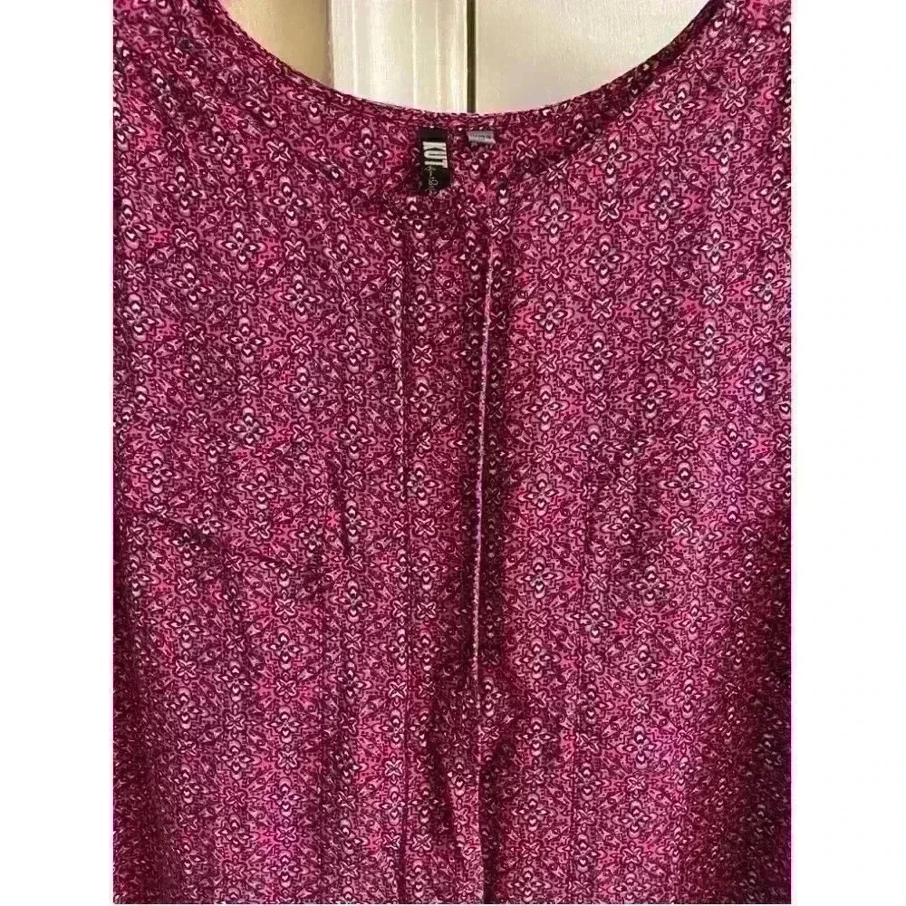 KUT FROM THE KLOTH Pink Double Breasted Sleeveless Blouse Medium